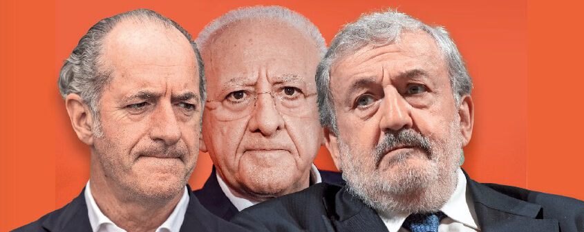Addio ai Viceré regionali, tramonta l’era di Zaia, De Luca ed Emiliano