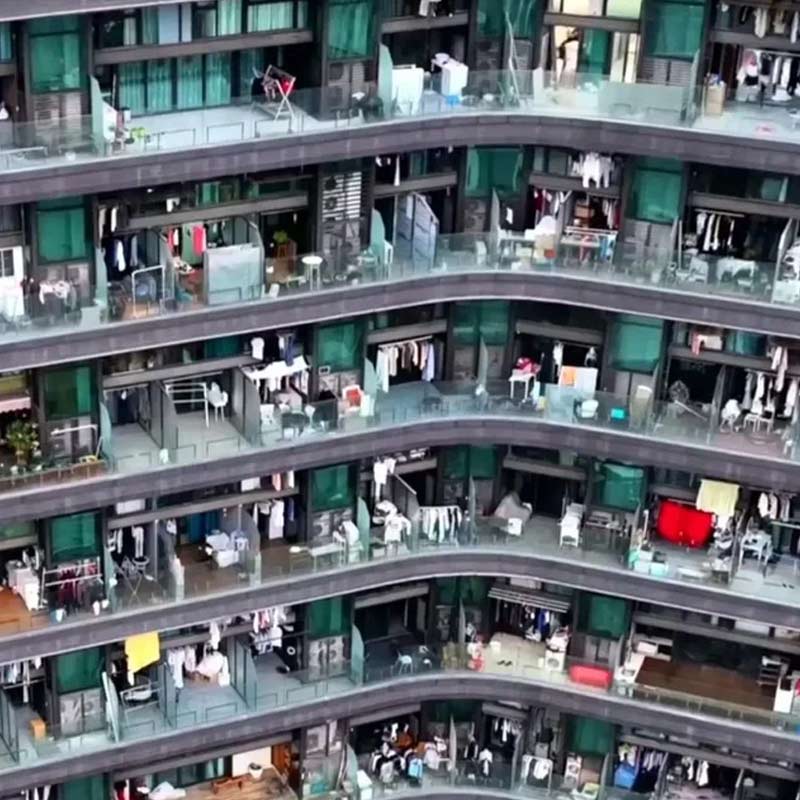 Vivere senza uscire di casa: dentro il maxi-condominio cinese grande come una città