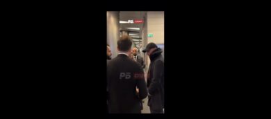 Francesco Totti, l’arrivo all’aeroporto di Mosca