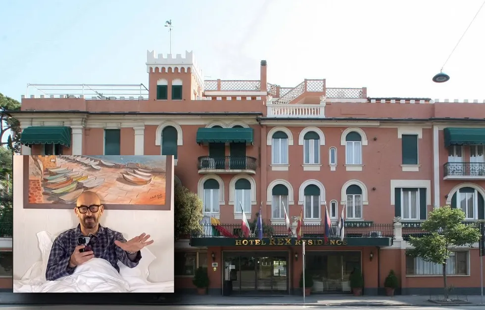 L’ex virostar da Panorama.it L’ex virostar Bassetti si dà alle televendite in pigiama per lo spot all’hotel della moglie