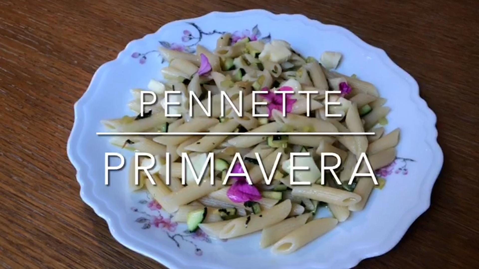 La ricetta video: pennette primavera La ricetta video: pennette primavera