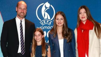 Charlotte d’Inghilterra e Leonor di Spagna alla finale di calcio femminile: la partita si gioca anche tra le principesse