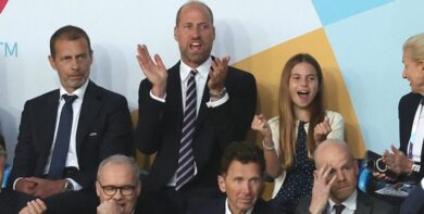 William e Charlotte d’Inghilterra, il tifo alla finale femminile di calcio