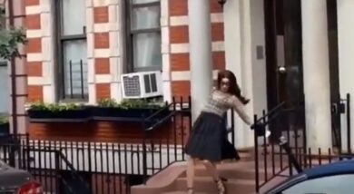 Anne Hathaway, la caduta sul set de Il Diavolo veste Prada 2