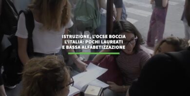 Istruzione, allarme Ocse: in Italia pochi laureati e alfabetizzazione sotto la media