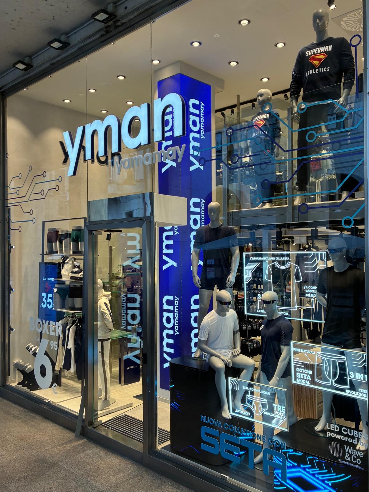 Yamamay inaugura a Milano il nuovo concept «Man»
