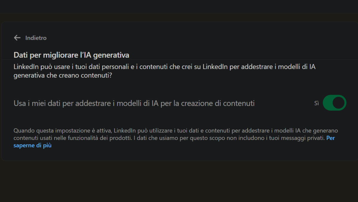 LinkedIn usa i dati degli utenti per addestrare l’intelligenza artificiale: come opporsi