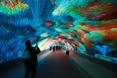 L’arte del futuro arriva in Italia: a Gorizia il più grande tunnel digitale d’Europa