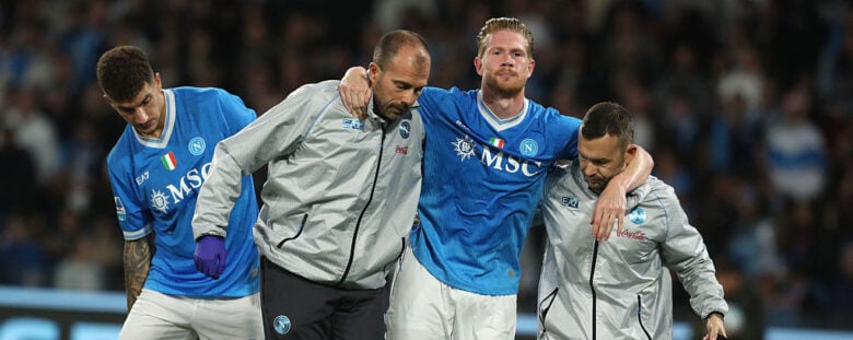 de bruyne napoli infortuni