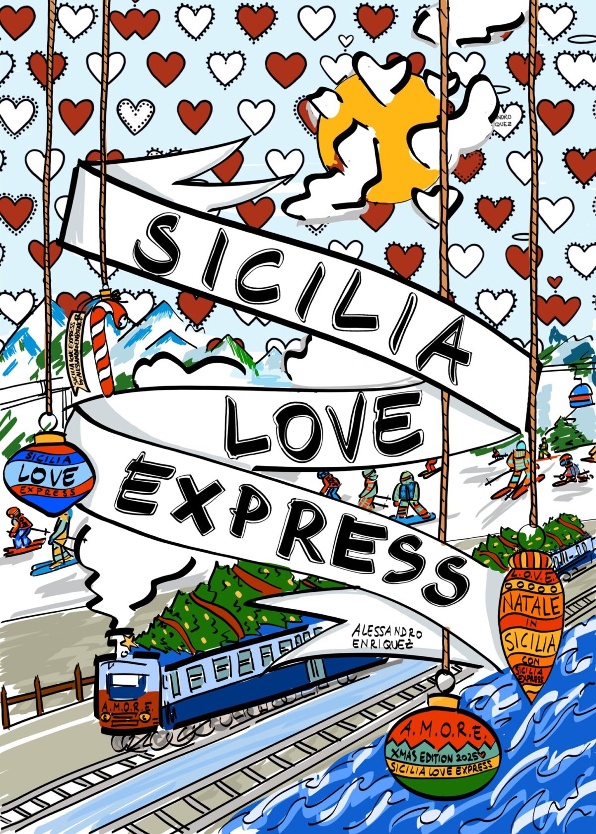 Alessandro Enriquez firma il Sicilia Express Alessandro Enriquez firma il Sicilia Express