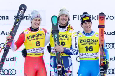 Franzoni super: terzo nel superG con dedica all’amico scomparso