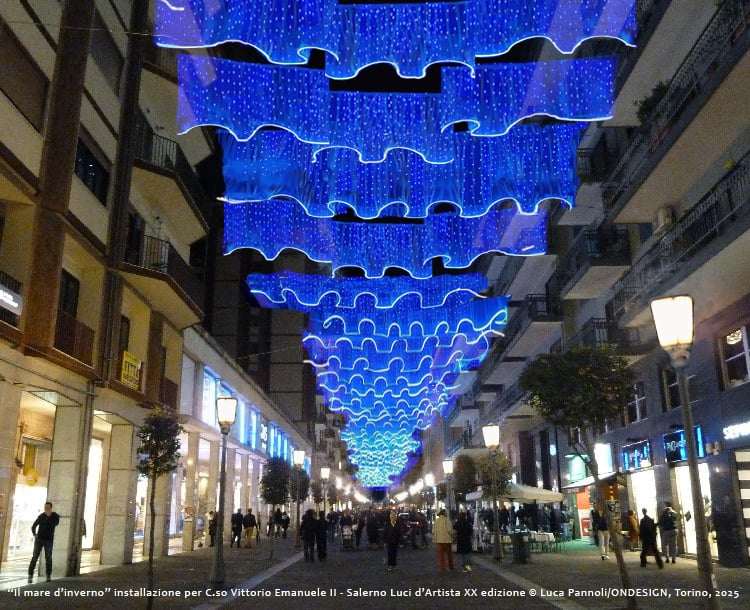 Luci d’Artista accende Salerno. Il centro storico si trasforma in un museo di light art