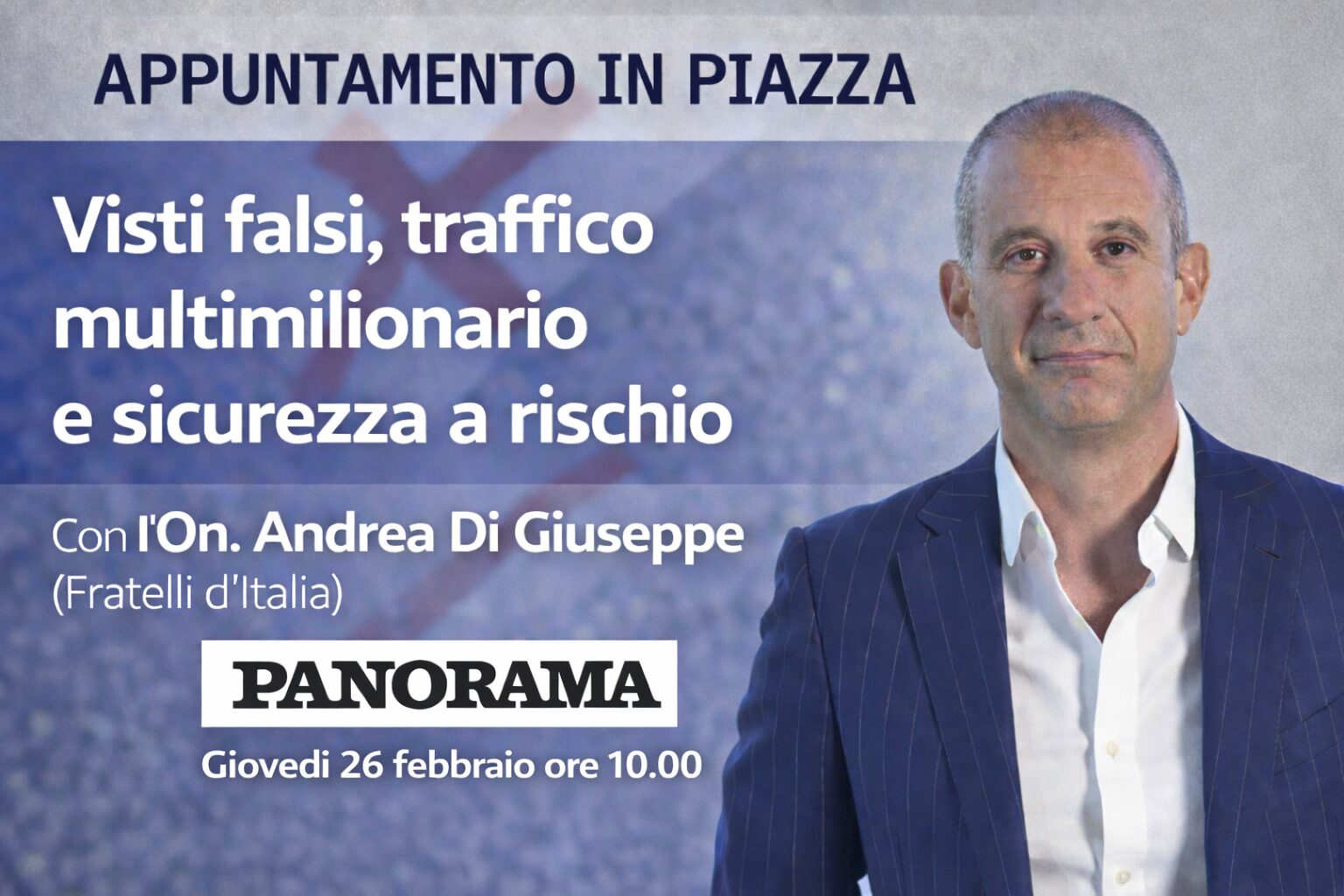 Visti falsi, 88 casi accertati: indagine nata dall’esposto di Andrea Di Giuseppe (FdI)