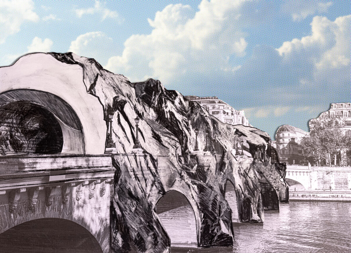 Parigi diventa una caverna: JR trasforma il Pont Neuf in omaggio a Christo e Jeanne-Claude Parigi diventa una caverna: JR trasforma il Pont Neuf in omaggio a Christo e Jeanne-Claude