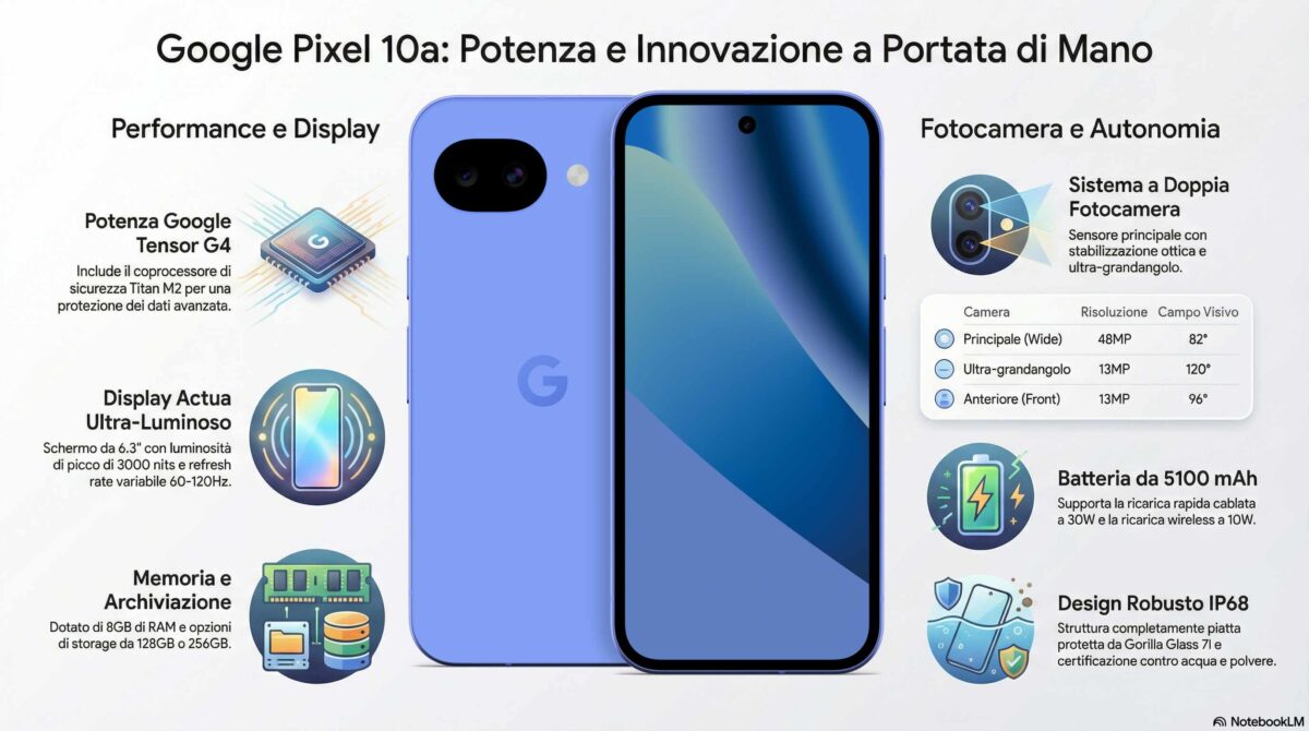Google Pixel 10a: è arrivato lo smartphone che pensa al posto tuo