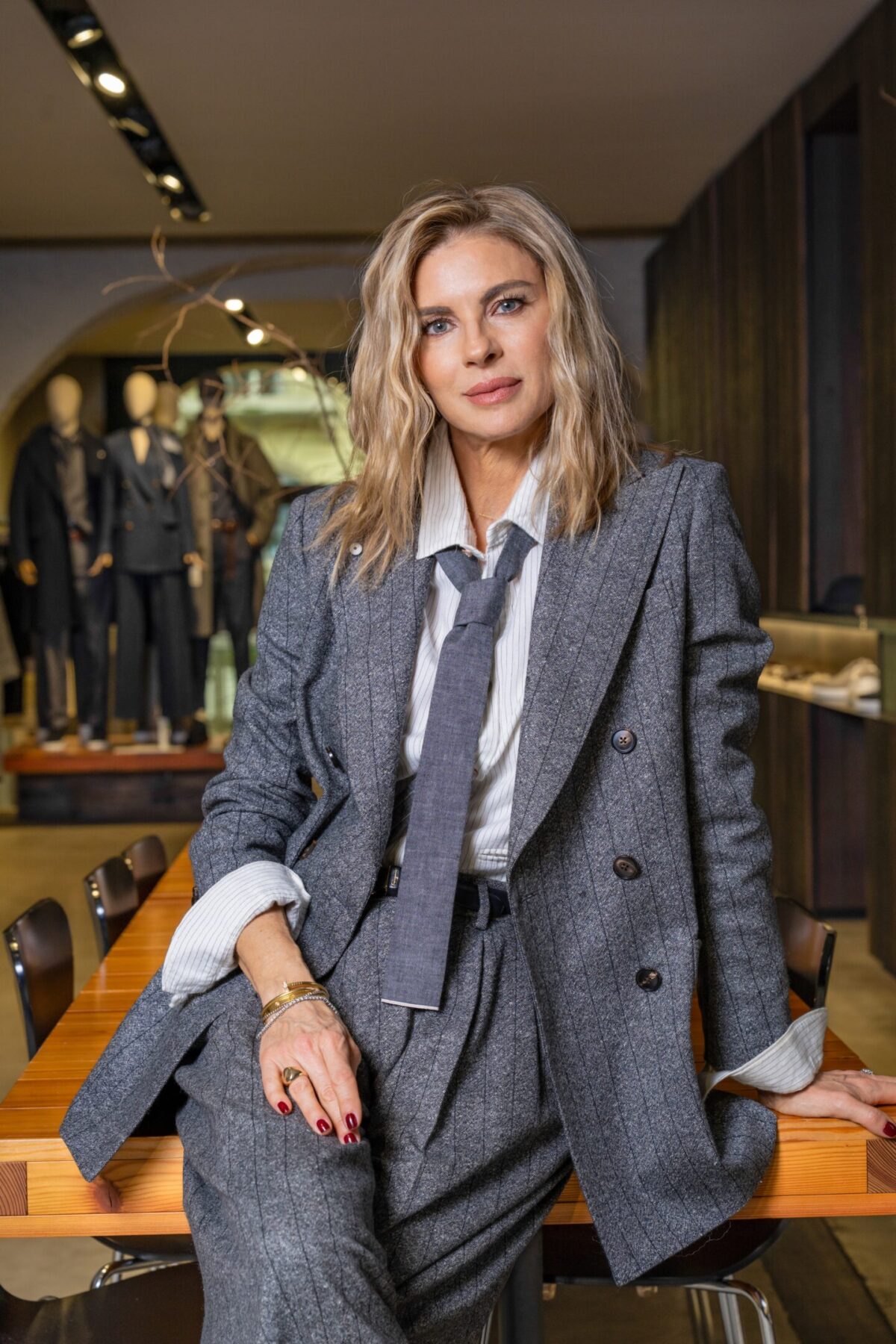 Martina Colombari special guest di Lubiam