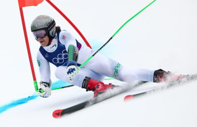 Samba brasiliano nel Gigante Trionfa Braathen, via alle danze