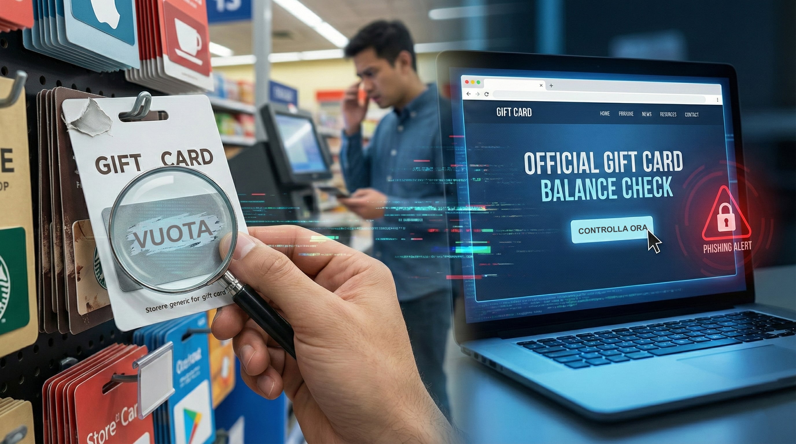 La truffa delle gift card: quando il regalo diventa una trappola digitale