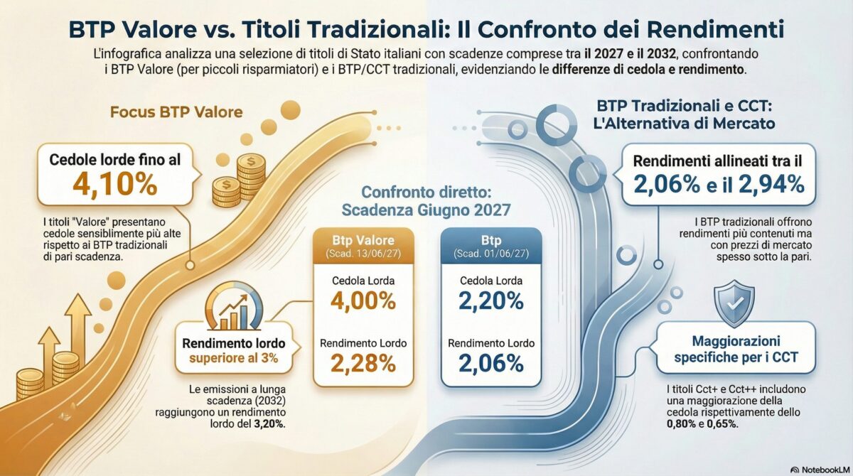 Btp Valore, nuova emissione dal 2 marzo: tre cedole crescenti e premio fedeltà allo 0,8%