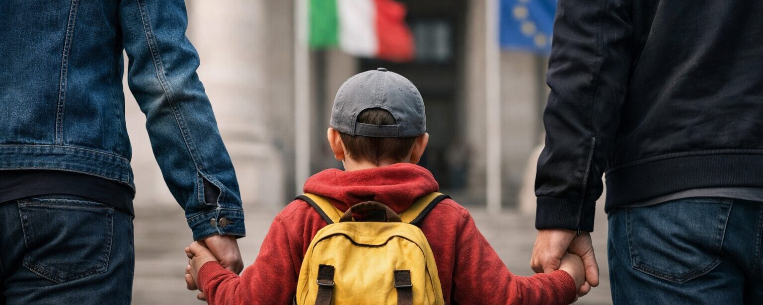 Due uomini vogliono adottare un bambino: la Consulta decide se cambia tutto. E l’Italia si divide Due uomini vogliono adottare un bambino: la Consulta decide se cambia tutto. E l’Italia si divide