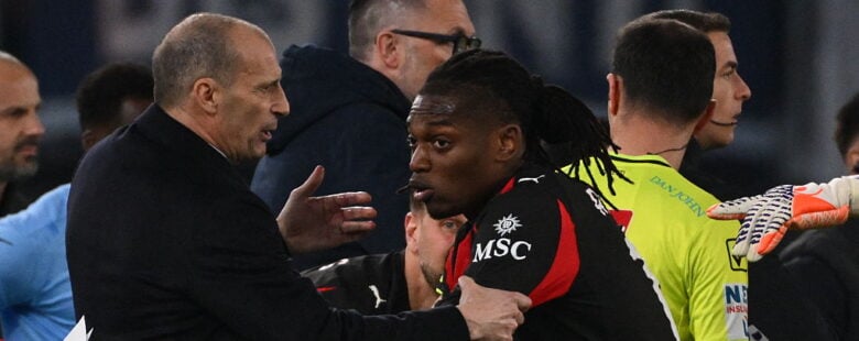 leao allegri sostituzione lazio milan calciomercato