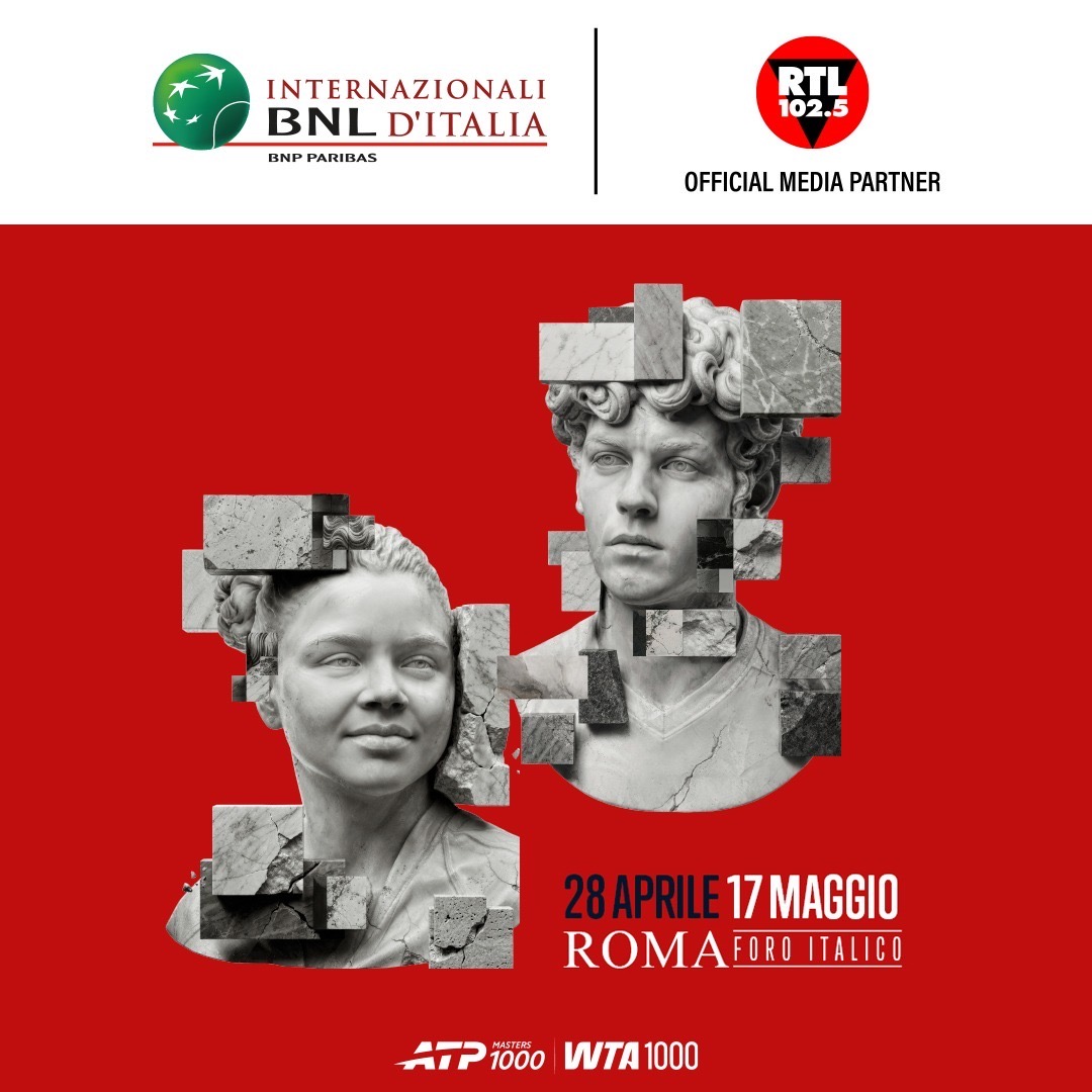 Ascolta RTL 102.5 agli internazionali BNL d’Italia, programmi e collegamenti in diretta dal Foro italico