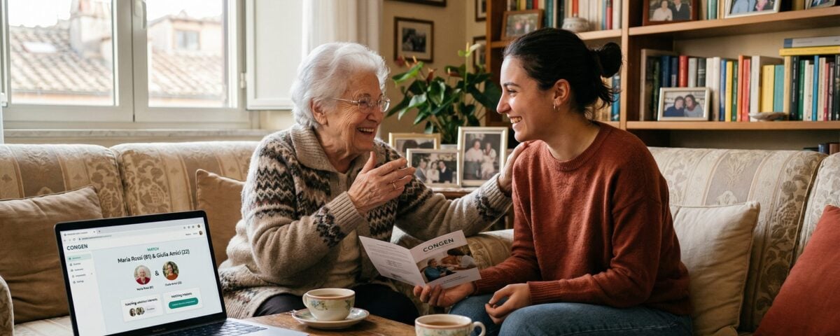 “Sei la prima persona con cui parlo oggi”: la startup geniale che paga i giovani per salvare gli anziani soli