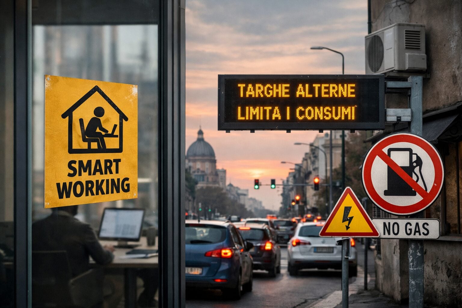 Torna il lockdown, ma è energetico: smart working, targhe alterne e tagli ai consumi Torna il lockdown, ma è energetico: smart working, targhe alterne e tagli ai consumi