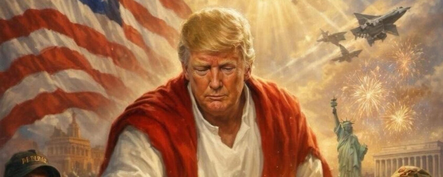 Il delirio di Trump: sul suo social Truth si paragona a Gesù (aiutato dall’Intelligenza artificiale) Il delirio di Trump: sul suo social Truth si paragona a Gesù (aiutato dall’Intelligenza artificiale)