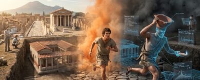 Così l’Intelligenza artificiale ha ricostruito la fuga da Pompei