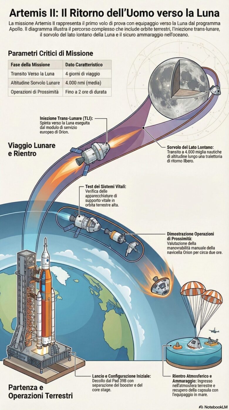 Artemis 2 è partita: il lancio record che riporta l’uomo verso la Luna