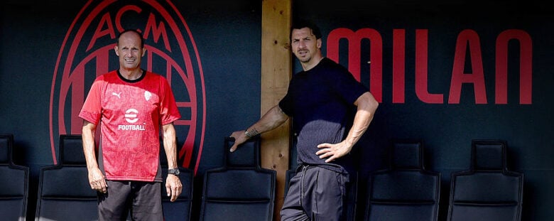 Allegri e Ibrahimovic Milan polemiche