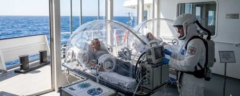 Hanta Virus nave in quarantena