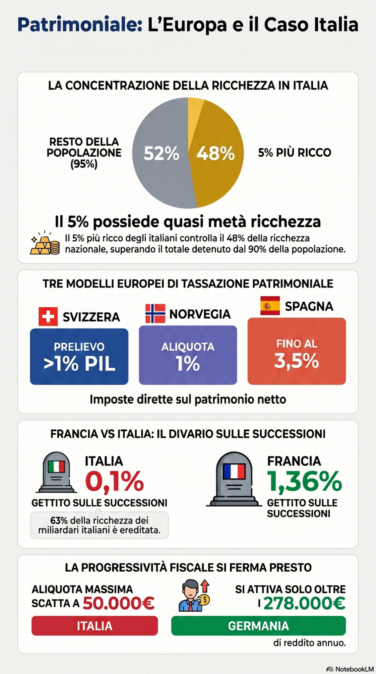 Patrimoniale, ecco quanto pagano davvero i ricchi in Europa Patrimoniale, ecco quanto pagano davvero i ricchi in Europa