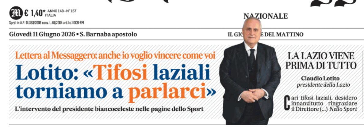 Caos Lazio, Lotito e la pace impossibile chiesta ai tifosi Caos Lazio, Lotito e la pace impossibile chiesta ai tifosi