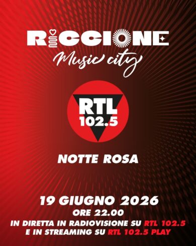 RTL 102.5 fa ballare l’Italia alla Notte rosa di Riccione