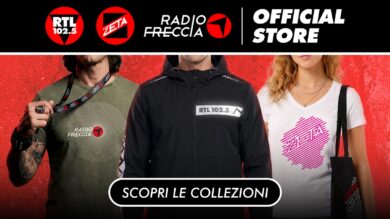 Il Gruppo RTL 102.5 unisce la sua community: apre lo store online ufficiale di RTL 102.5, Radio Zeta e Radiofreccia
