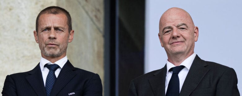Aleksandr Ceferin e Gianni Infantino