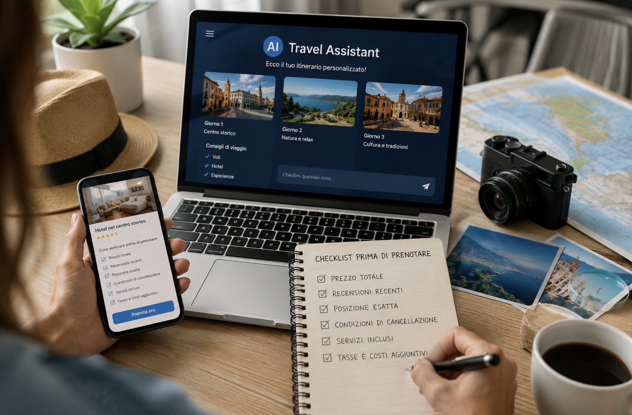 Vacanze organizzate con l’intelligenza artificiale: cosa controllare prima di prenotare Vacanze organizzate con l’intelligenza artificiale: cosa controllare prima di prenotare