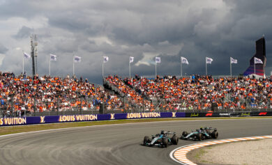 In Olanda Russell pole nella Sprint Leclerc terzo, Antonelli solo settimo