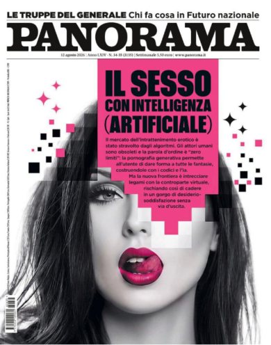 Il sesso con intelligenza (artificiale) – Panorama in edicola