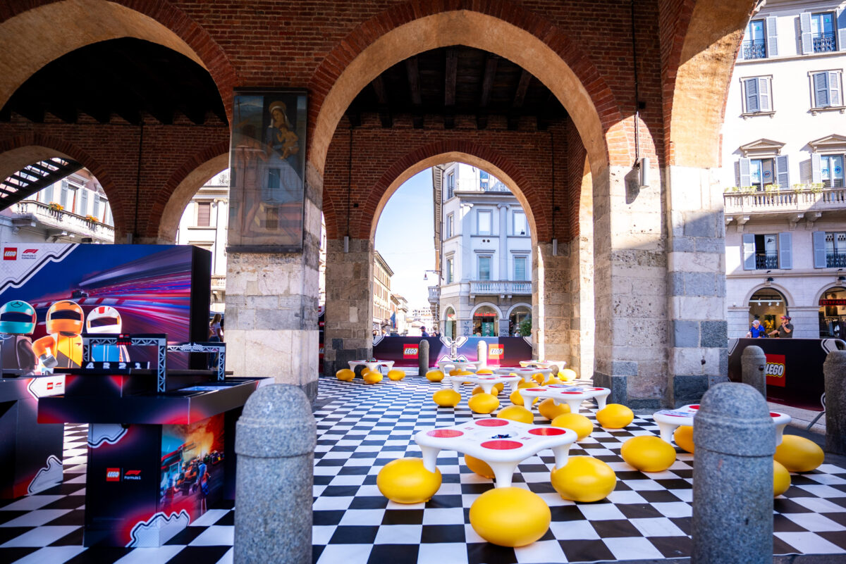 LEGO porta 85.000 mattoncini tra Milano e Monza per il Gran Premio di Formula 1