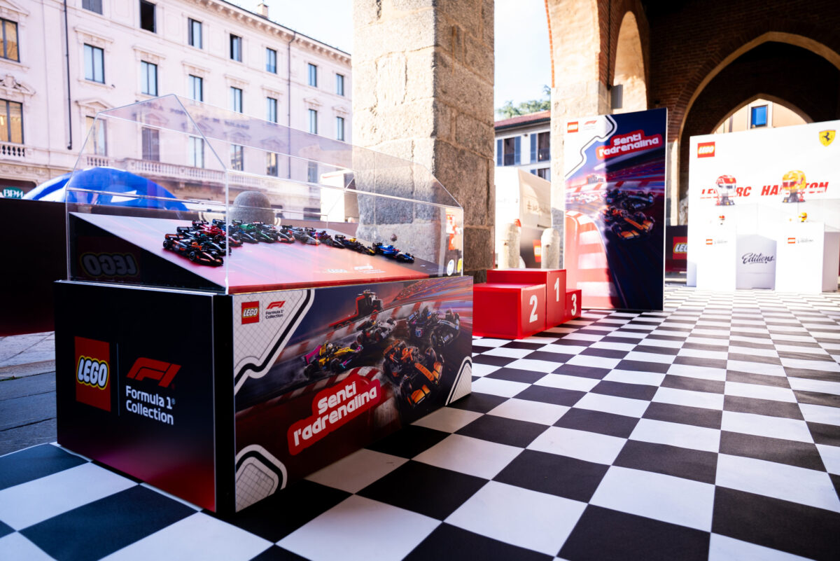 LEGO porta 85.000 mattoncini tra Milano e Monza per il Gran Premio di Formula 1