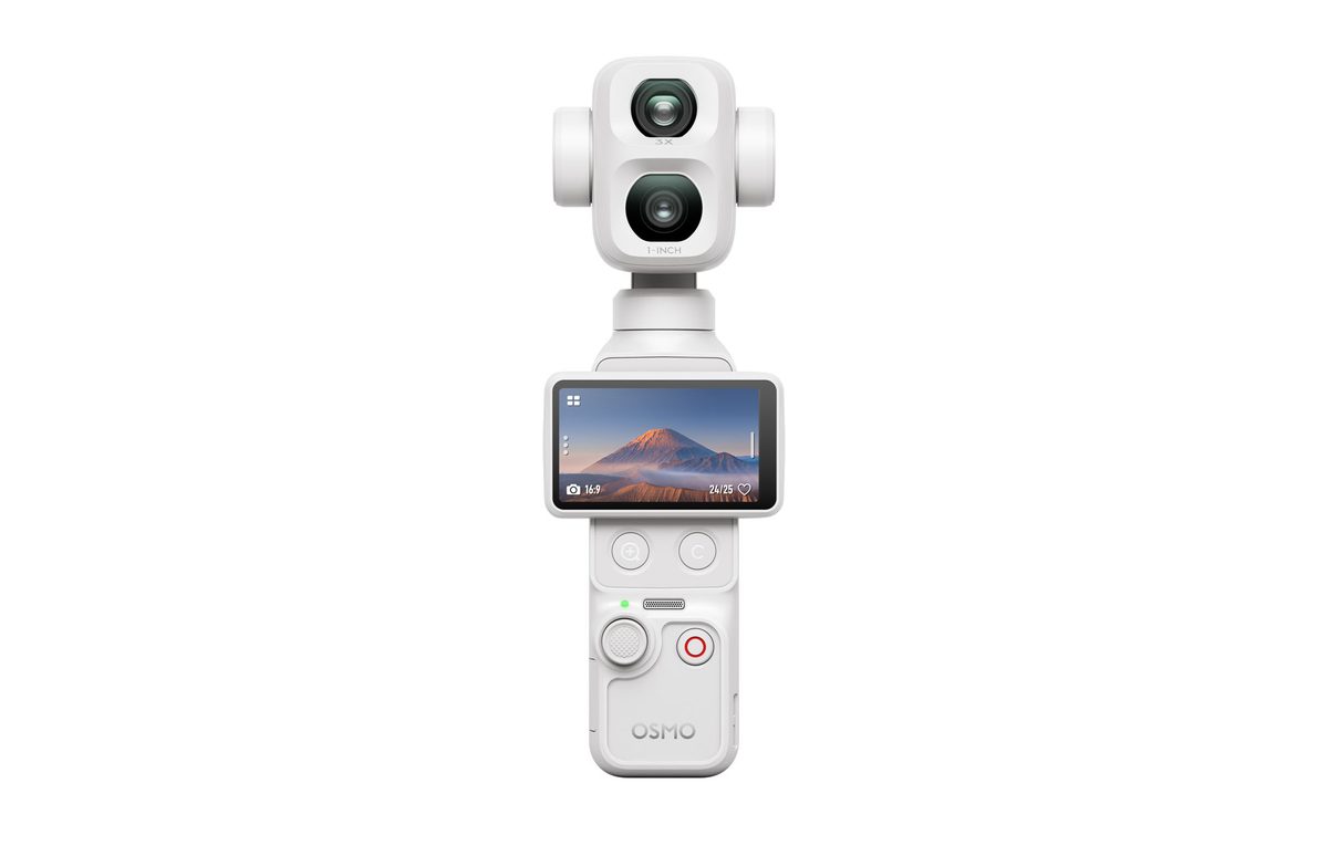 DJI Osmo Pocket 4P Pearl White: due obiettivi in 230 grammi