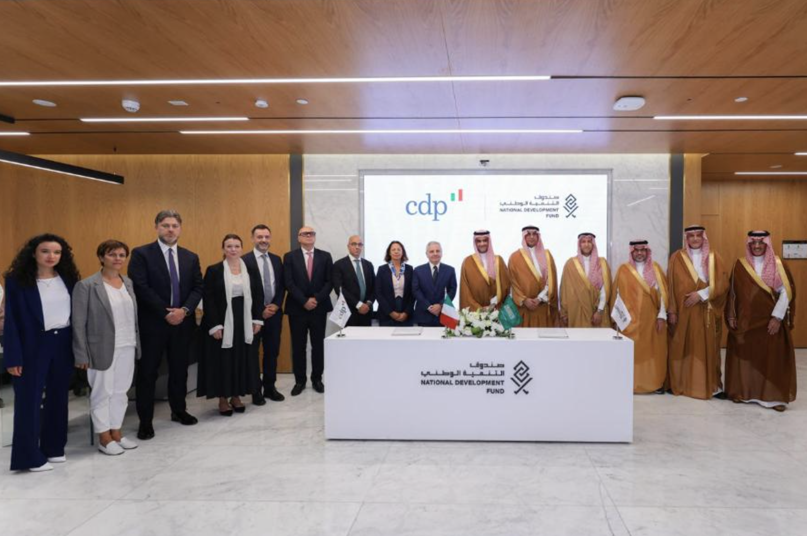 CDP rafforza le collaborazioni nel Golfo: firmati a Riyadh due MoU con National Development Fund e Federation of Saudi Chambers CDP rafforza le collaborazioni nel Golfo: firmati a Riyadh due MoU con National Development Fund e Federation of Saudi Chambers